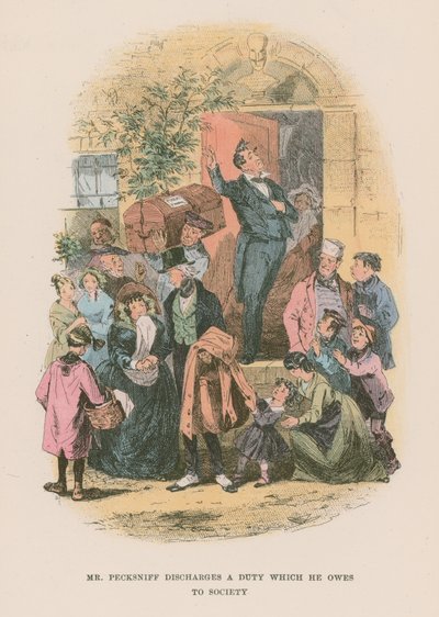 Illustration för Martin Chuzzlewit av Hablot Knight Browne
