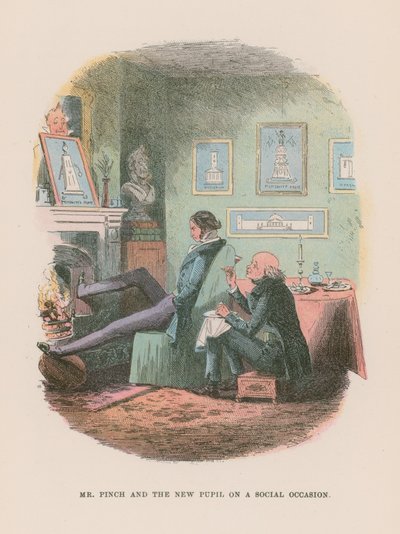 Illustration för Martin Chuzzlewit av Hablot Knight Browne
