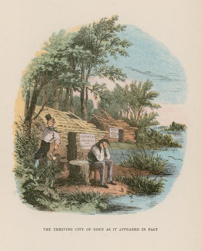 Illustration för Martin Chuzzlewit av Hablot Knight Browne