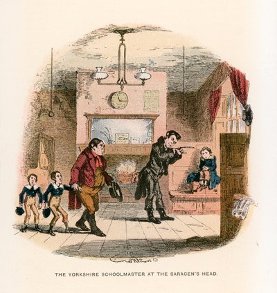 Illustration för Nicholas Nickleby av Hablot Knight Browne
