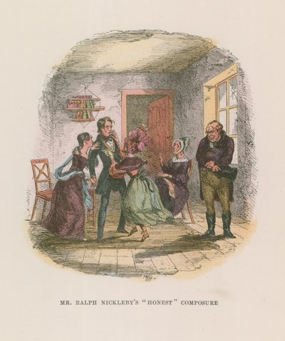Illustration för Nicholas Nickleby av Hablot Knight Browne