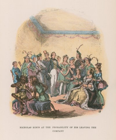 Illustration för Nicholas Nickleby av Hablot Knight Browne
