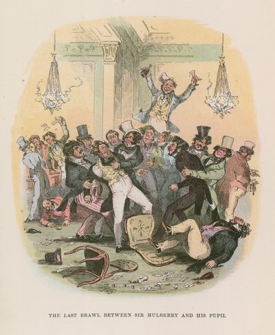 Illustration för Nicholas Nickleby av Hablot Knight Browne