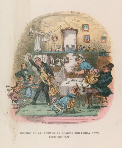 Illustration till Nicholas Nickleby av Hablot Knight Browne