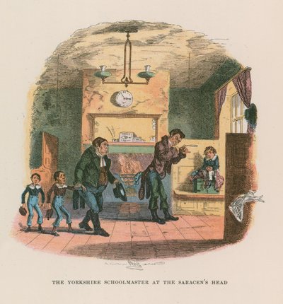 Illustration för Nicholas Nickleby av Hablot Knight Browne