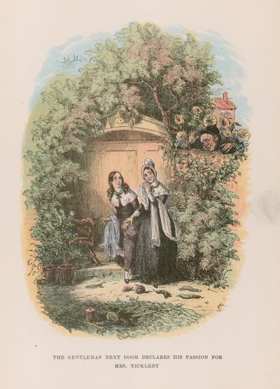 Illustration till Nicholas Nickleby av Hablot Knight Browne