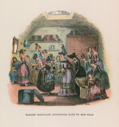 Illustration till Nicholas Nickleby av Hablot Knight Browne