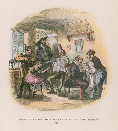 Illustration till Nicholas Nickleby av Hablot Knight Browne