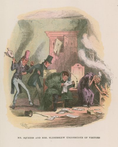 Illustration till Nicholas Nickleby av Hablot Knight Browne