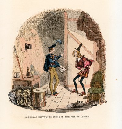 Illustration för Nicholas Nickleby av Hablot Knight Browne
