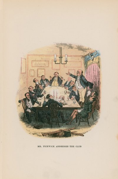 Illustration för Pickwick Papers av Hablot Knight Browne