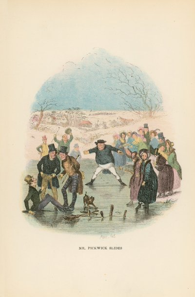 Illustration för Pickwick Papers av Hablot Knight Browne