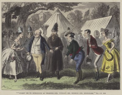Illustration för Pickwick Papers av Hablot Knight Browne