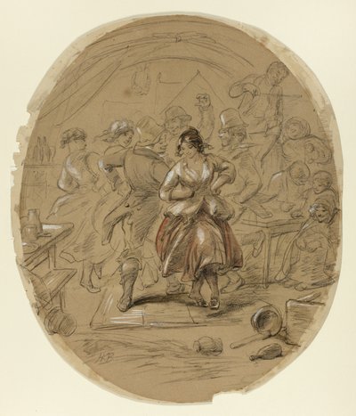 Irländsk dans av Hablot Knight Browne