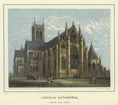 Lincoln Cathedral, sydostvy av Hablot Knight Browne