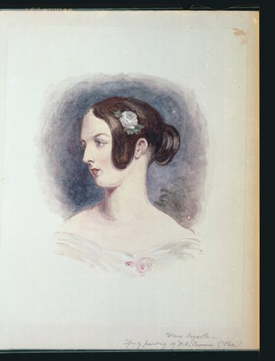 Mary Hogarth, ca 1890 (wc på papper) av Hablot Knight Browne