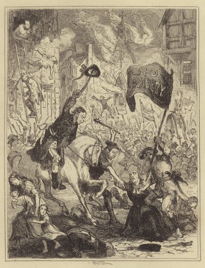 Londonupploppen av Hablot Knight Browne