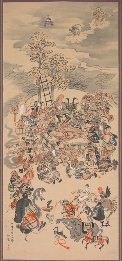 Parinirvana med Otsu-A-ämnen, 2000-talet. av Hakuen