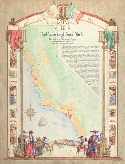 Karta: California Land Grant Study av Hal Blakeley