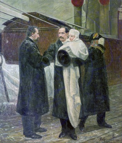 Kung Haakon på norsk mark 1905 av Halfdan Frithjof Strom