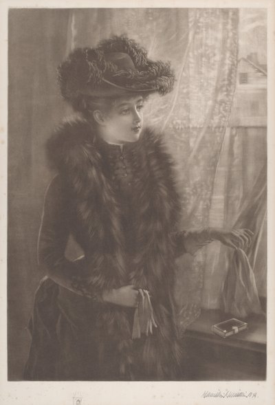 Utan titel (Lady in Furs) av Hamilton Hamilton