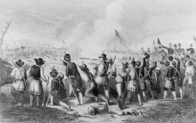 Slaget vid New Orleans den 8 januari 1813 av Hammatt Billings