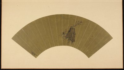 En handlare och ett barn tittar på månen, Edo-perioden, sent 1600-tidigt 1700-tal. av Hanabusa Itcho