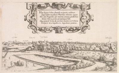Panoramautsikt över Nürnberg: Vänster del, 1552. av Hanns Sebald Lautensack