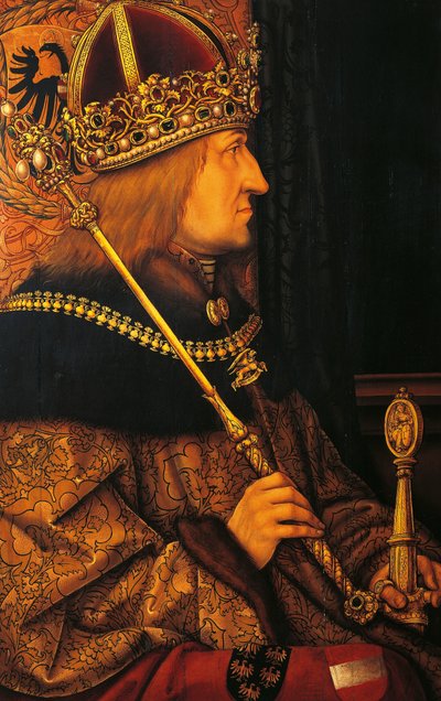 Porträtt av Fredrik III (Den fredlige) av Hans (after) Burgkmair