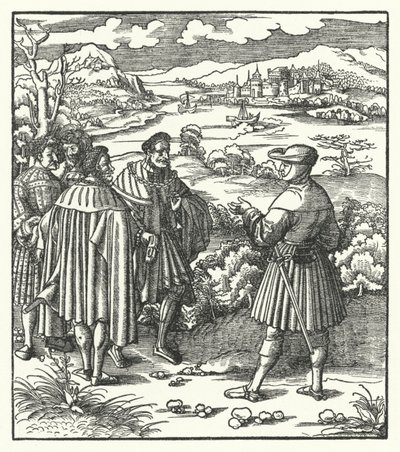 Den heliga romerska kejsaren Maximilian I, ca 1496 (gravyr) av Hans (after) Burgkmair