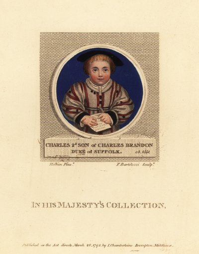 Charles Brandon, 3:e hertig av Suffolk av Hans (after) Holbein the Younger