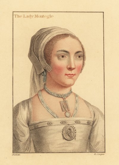 Lady Mary Brandon, baronessan Monteagle av Hans (after) Holbein the Younger