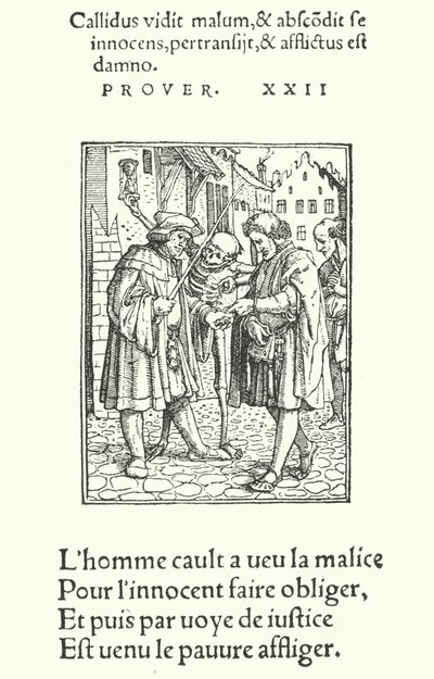 Advokaten (gravyr) av Hans (after) Holbein the Younger
