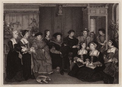 The Family of Sir Thomas More (gravyr) av Hans (after) Holbein the Younger