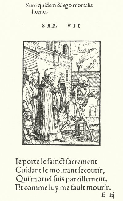 Prästen (gravyr) av Hans (after) Holbein the Younger