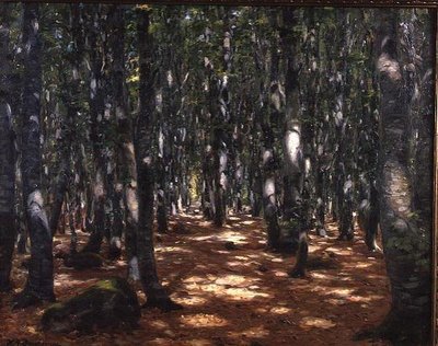 Solbelyst skog av Hans Andersen Brendekilde