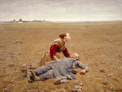 Utsliten eller martyren, 1889. av Hans Andersen Brendekilde