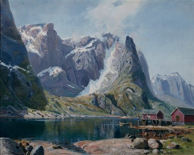 Northlandfjord c.1890 (olja på duk) av Hans Andreas Dahl