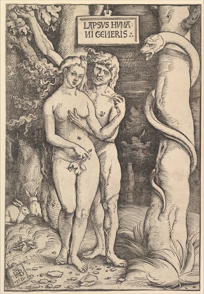 Adam och Eva, 1511. av Hans Baldung