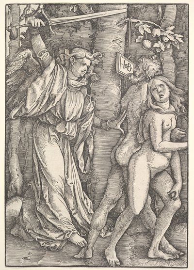 Utvisning från paradiset, 1514. av Hans Baldung