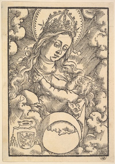 Madonna Lactans, från Enchiridon poeticum, 1515 av Hans Baldung