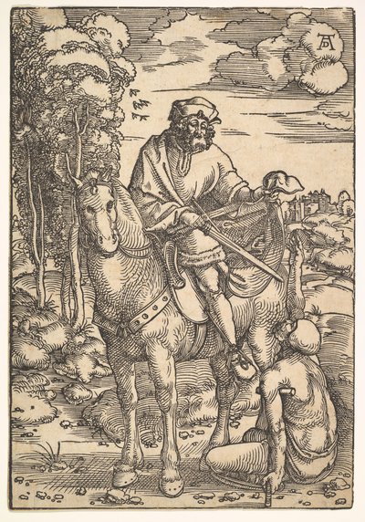 Sankt Martin till häst, 1400-1500-talet. av Hans Baldung