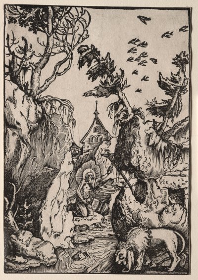St. Hieronymus i vildmarken av Hans Baldung