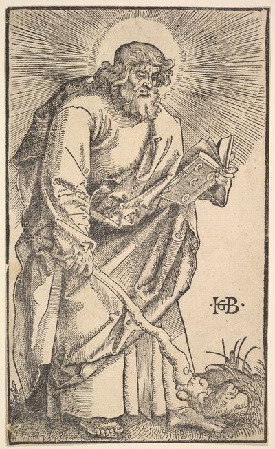 Den helige Judas Thaddaeus från Kristus och apostlarna, 1519. av Hans Baldung