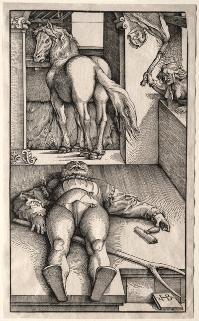 Den förhäxade brudgummen, 1544-45. av Hans Baldung