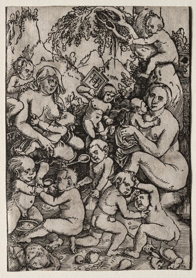 De två mödrarna. av Hans Baldung
