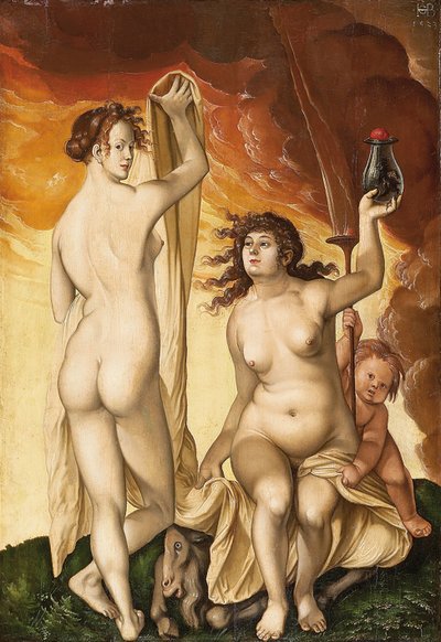 Två häxor av Hans Baldung