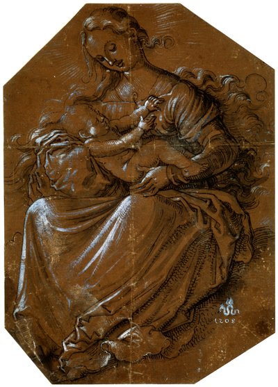 Jungfru och barn, c1500-1545 av Hans Baldung