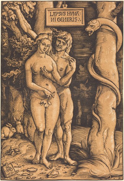 Adam och Eva av Hans Baldung Grien