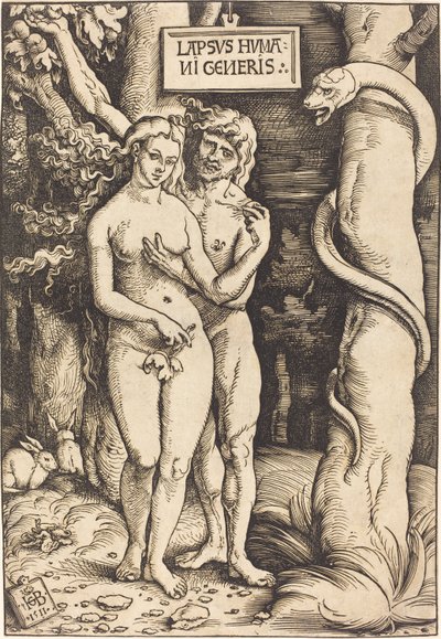 Adam och Eva, 1511 av Hans Baldung Grien